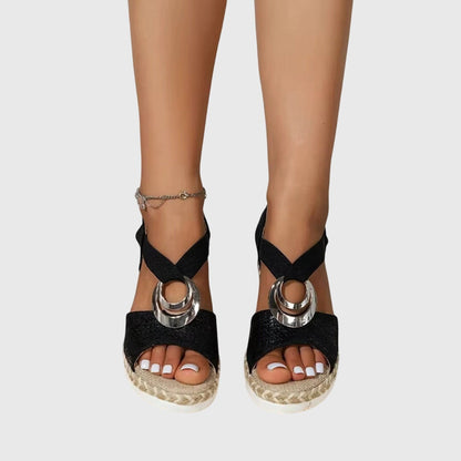 Odette | Cross-Strap Footbed Slide Sandals