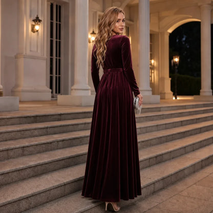 Women's Delaney belted A-line maxi dress - view 4