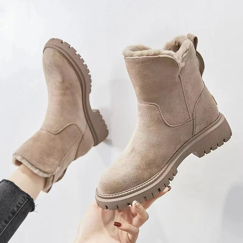 Women's Dorothea side-zip round-toe mid-calf boots - view 1
