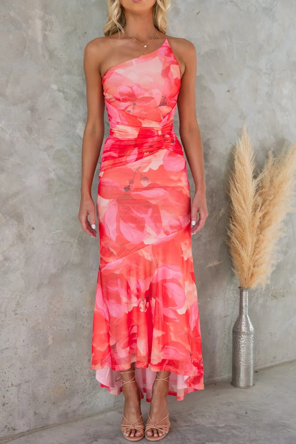 Maeve | Pleated Wedding Guest Maxi Dress
