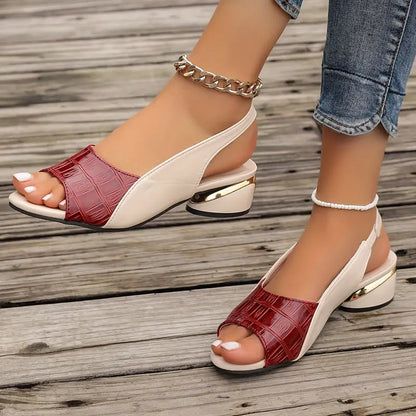 Aliénor | Slingback Block-Heel Sandals
