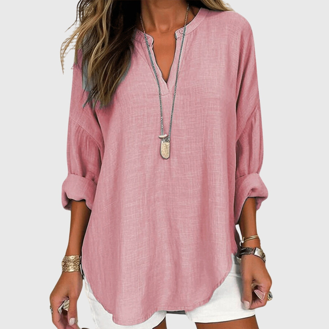 Roxanne | Flowy Long Sleeve Beach Shirt