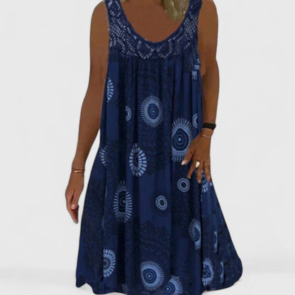 Calista | Boho Summer Midi Dress