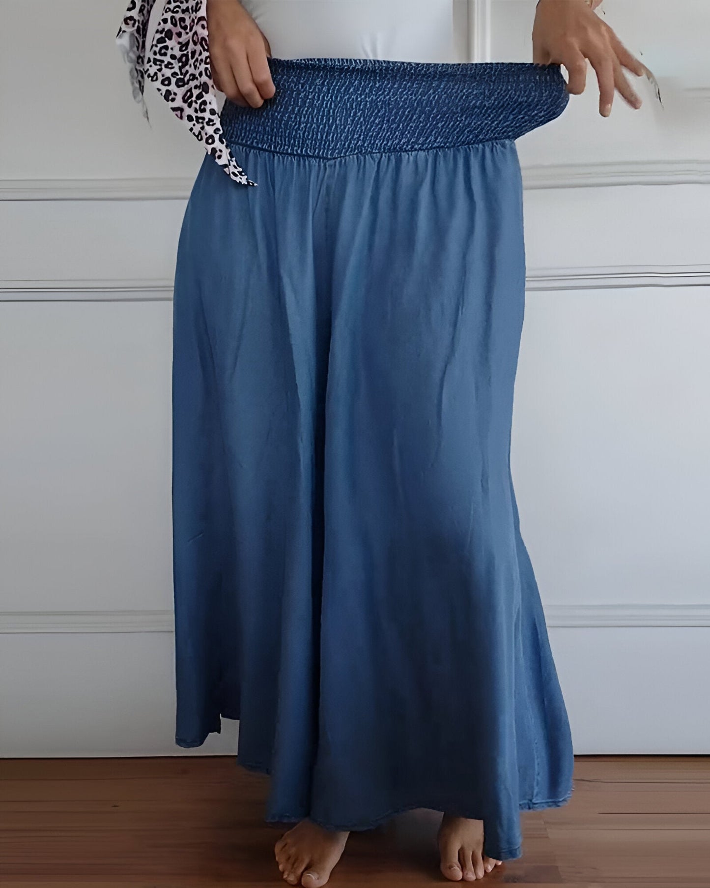 Lorraine | Elastic Waist Wide Leg Pants
