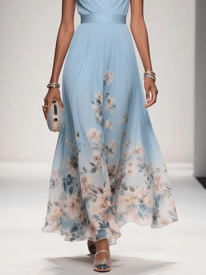 Florentina | Floral V-Neck Wedding Guest Dress