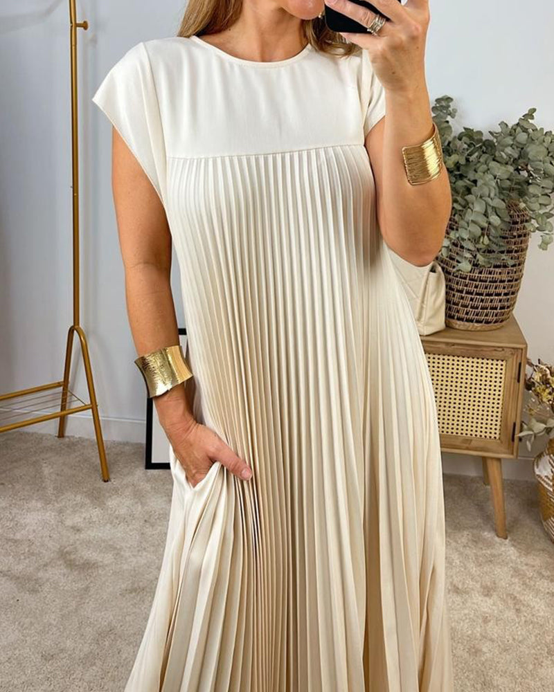 Serelina | Pleated Maxi Cocktail Dress