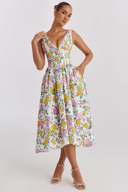 Manon | Summer Wedding Guest Midi Dress