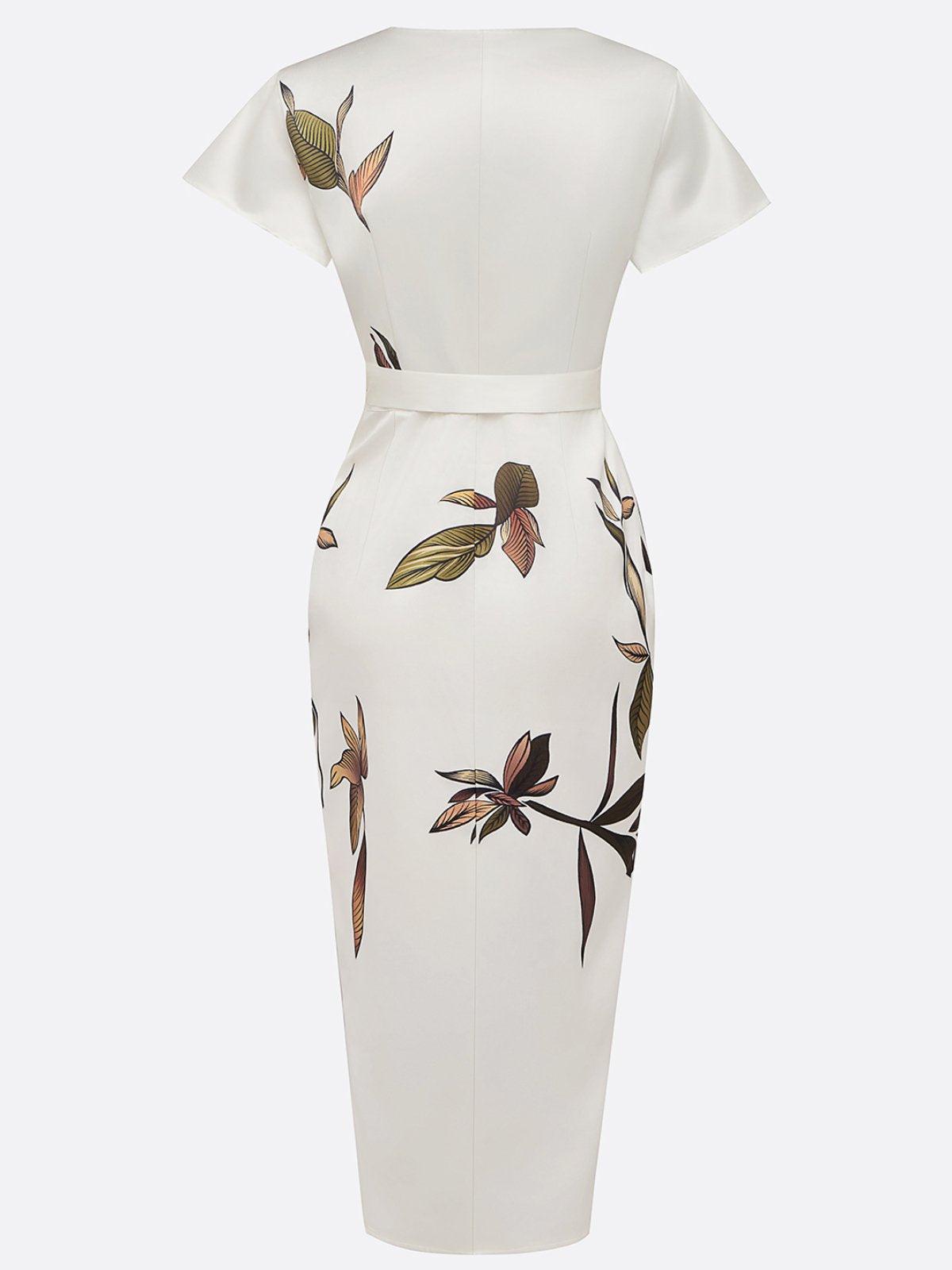 Romy | V-Neck Wrap Midi Dress