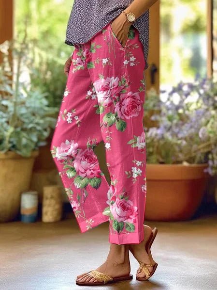 Inès | Floral Relaxed Pants