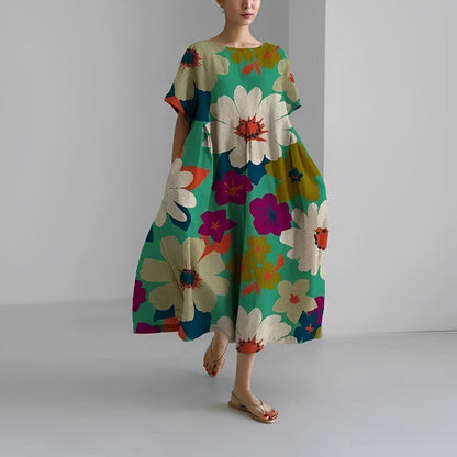 Junia | Floral Swing Midi Dress