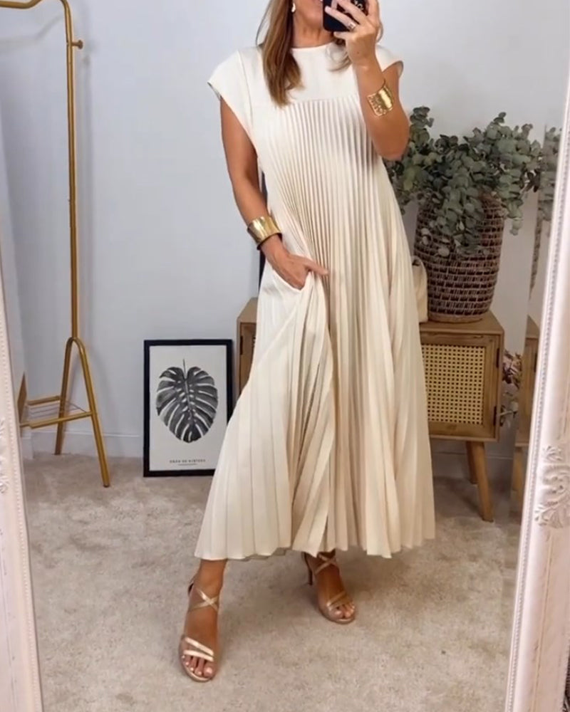 Serelina | Pleated Maxi Cocktail Dress