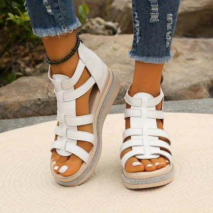 Vianna | Rhinestone Flat Sandals