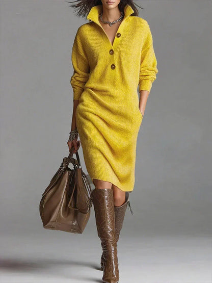 Soraya | Knit Midi Sweater Dress