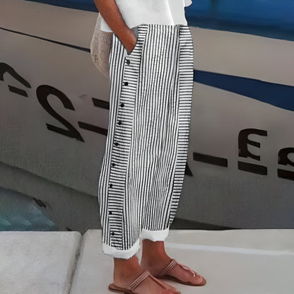 Bellamy | Elastic Waist Pants With Pockets