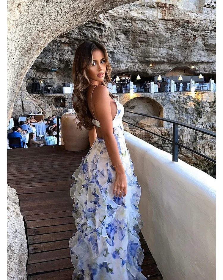 Livia | Floral Wrap Midi Dress