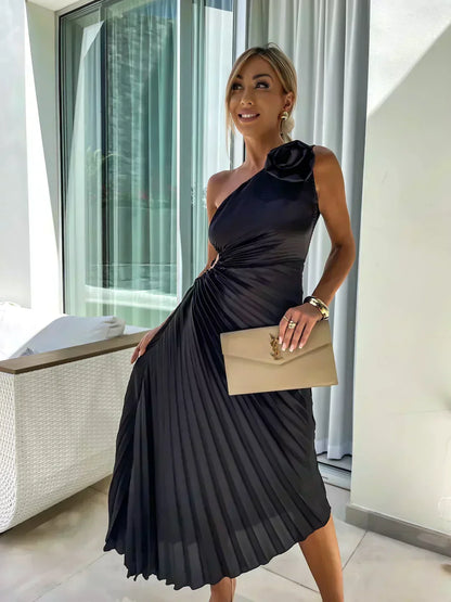 Gabrielle | Draped Floral Cocktail Dress