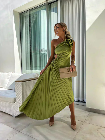 Gabrielle | Draped Floral Cocktail Dress