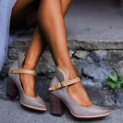 Cassandra | Adjustable Strap Heel Sandals