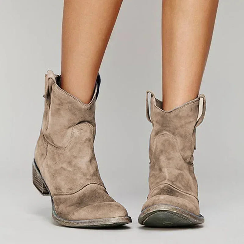 Women's Idun block-heel western ankle boots - view 1