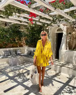 Marlowe | High Waist V Neck Mini Dress