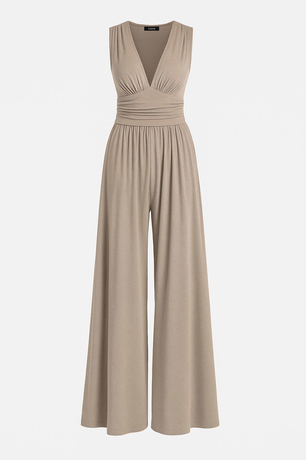 Natalie | Stretch Wide Leg Jumpsuit