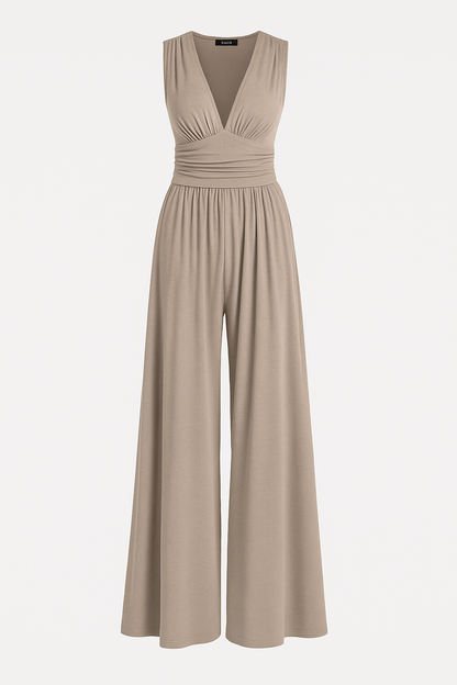Natalie | Stretch Wide Leg Jumpsuit
