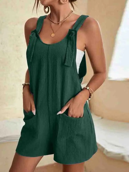 Marisole | Tie-Strap Romper with Pockets
