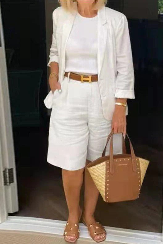 Reagan | Blazer & Bermuda Shorts Set