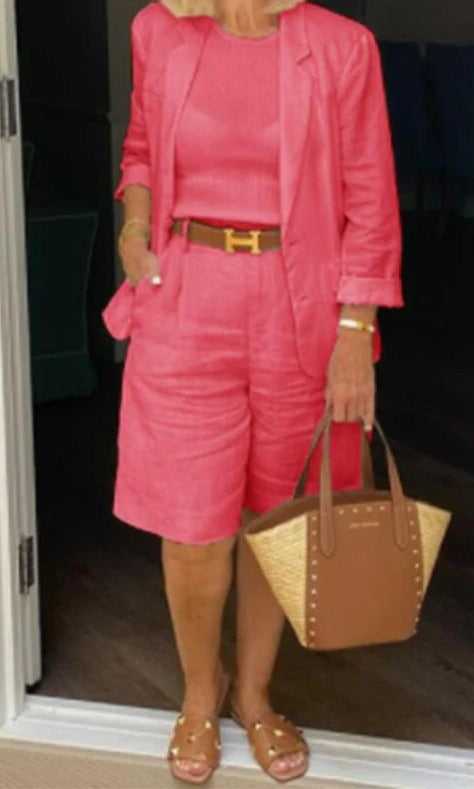 Reagan | Blazer & Bermuda Shorts Set