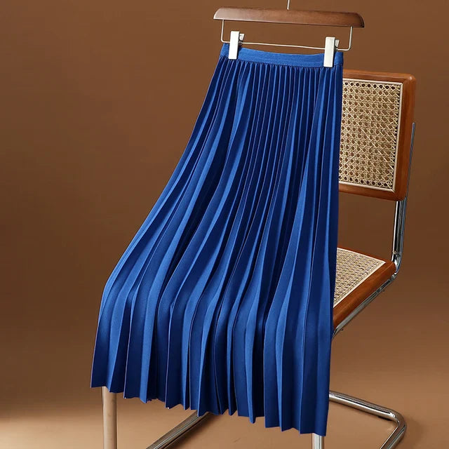 Seraphina | Elegant Pleated Midi Skirt