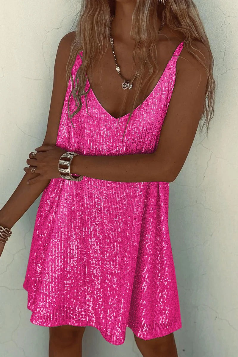 Valentina | Sparkly Sequin Mini Dress