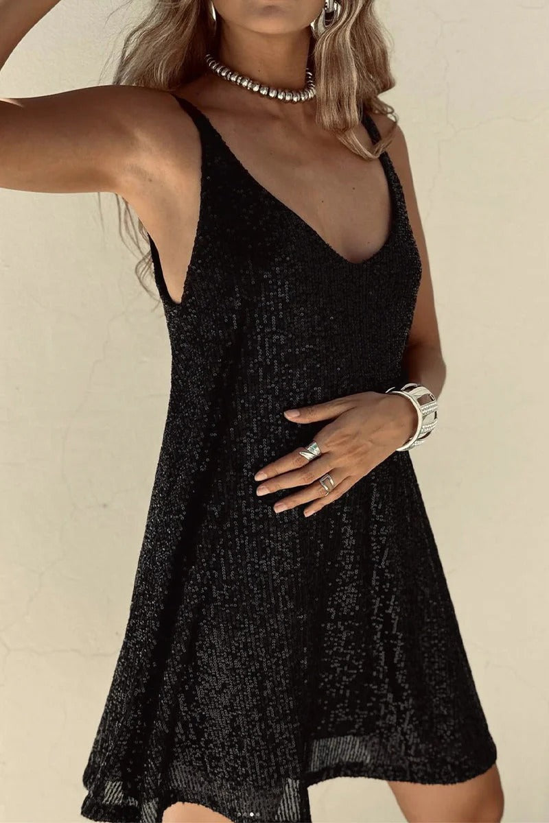 Valentina | Sparkly Sequin Mini Dress