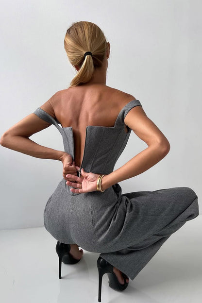 Capucine | Herringbone Three-Piece Suit