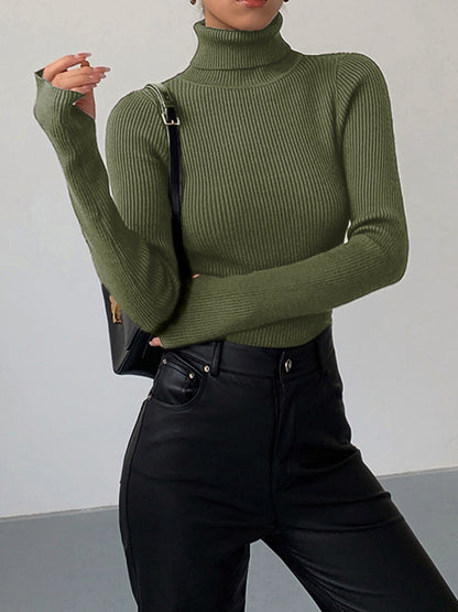 Women's Inga ribbed turtleneck sweater - view 13