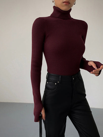 Women's Inga ribbed turtleneck sweater - view 5