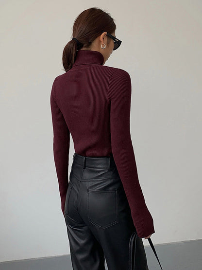 Women's Inga ribbed turtleneck sweater - view 6