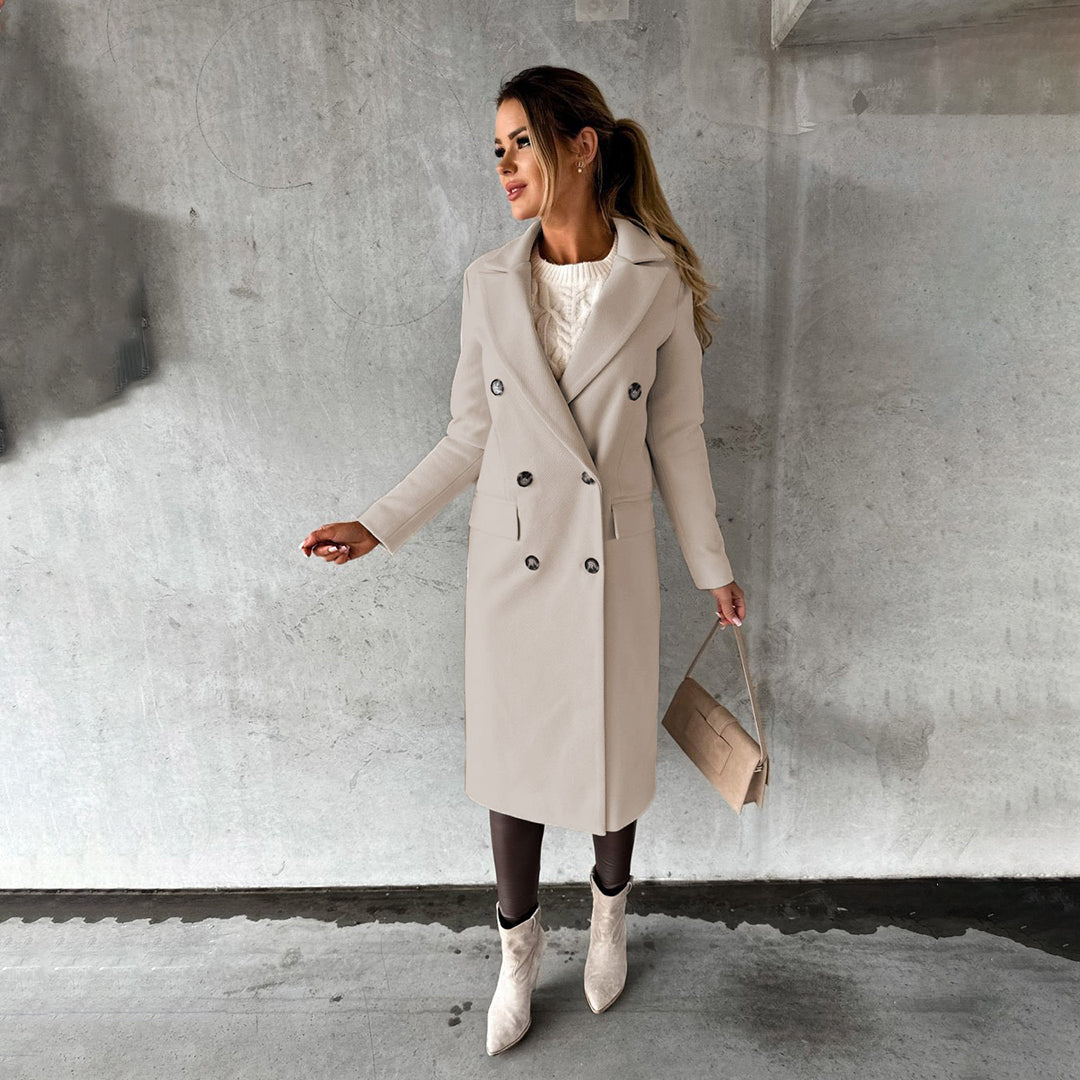 Women's Ingela classic winter coat in Beige