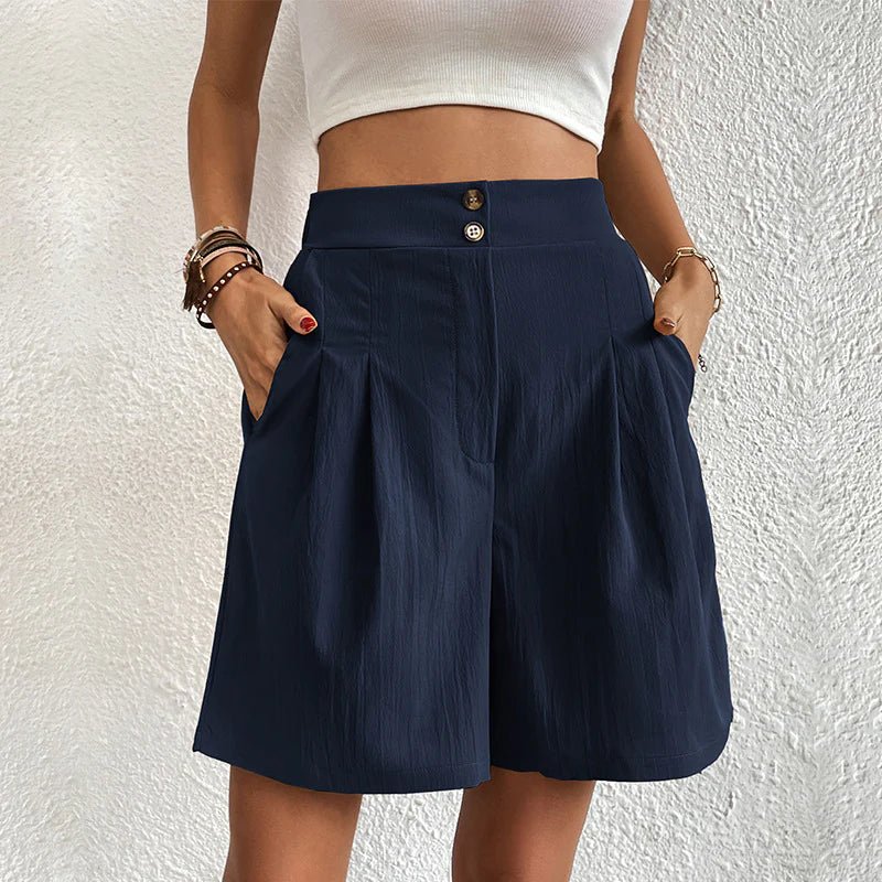 Constance | Pleated High-Waist Shorts
