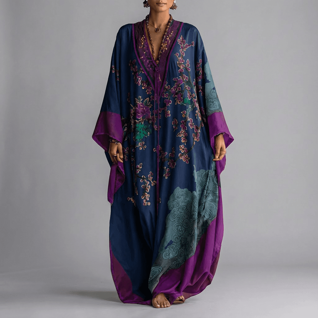 Valerie | Blossom Batwing Maxi Dress