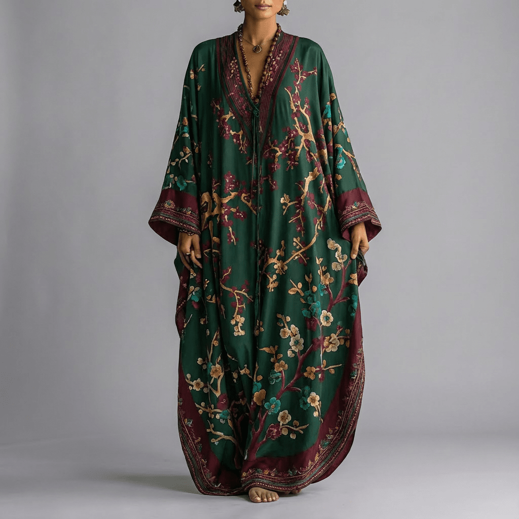 Valerie | Blossom Batwing Maxi Dress