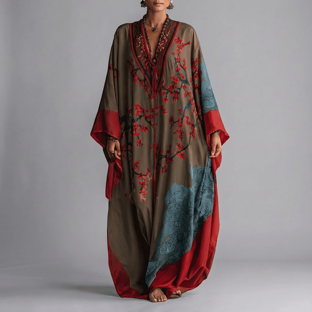 Valerie | Blossom Batwing Maxi Dress