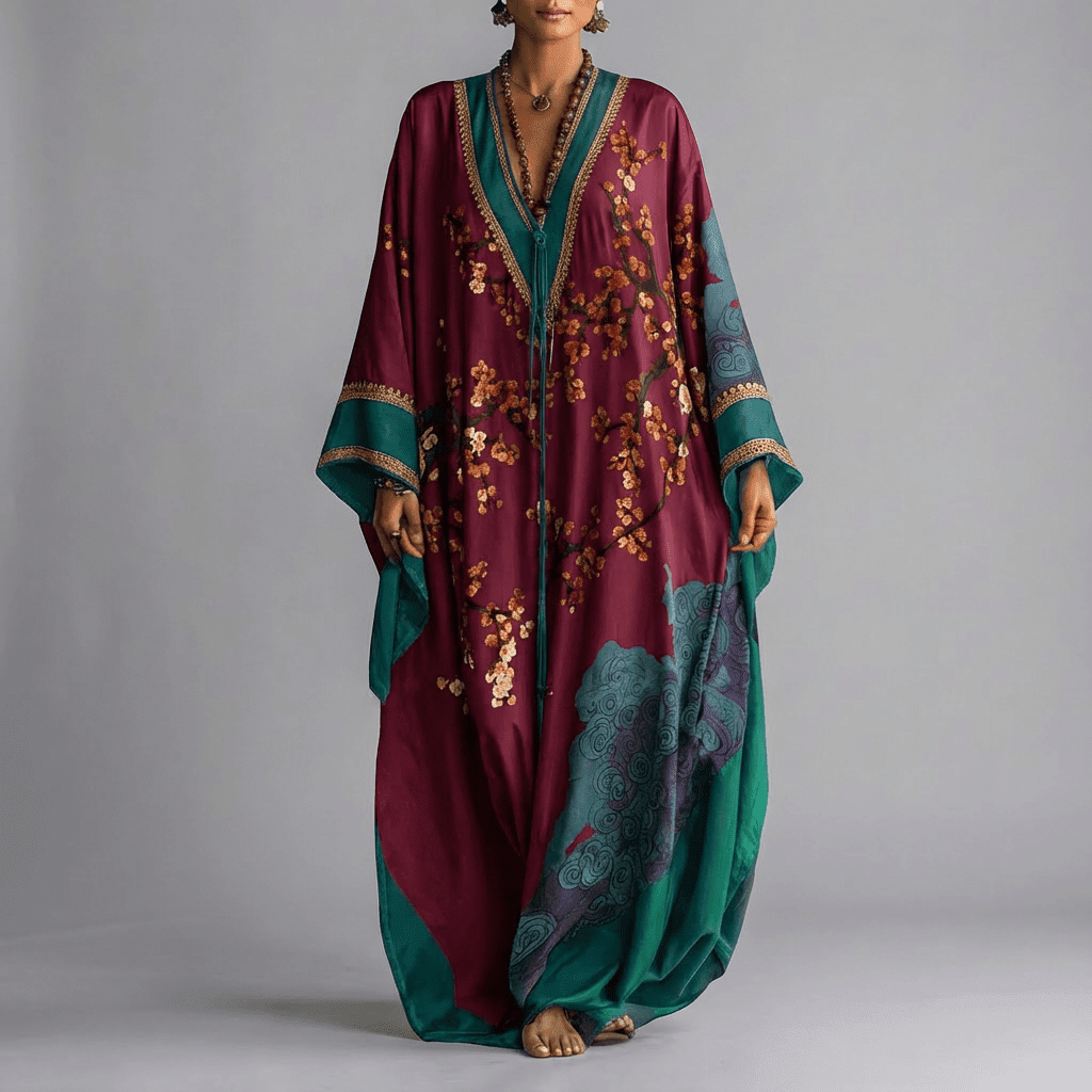 Valerie | Blossom Batwing Maxi Dress