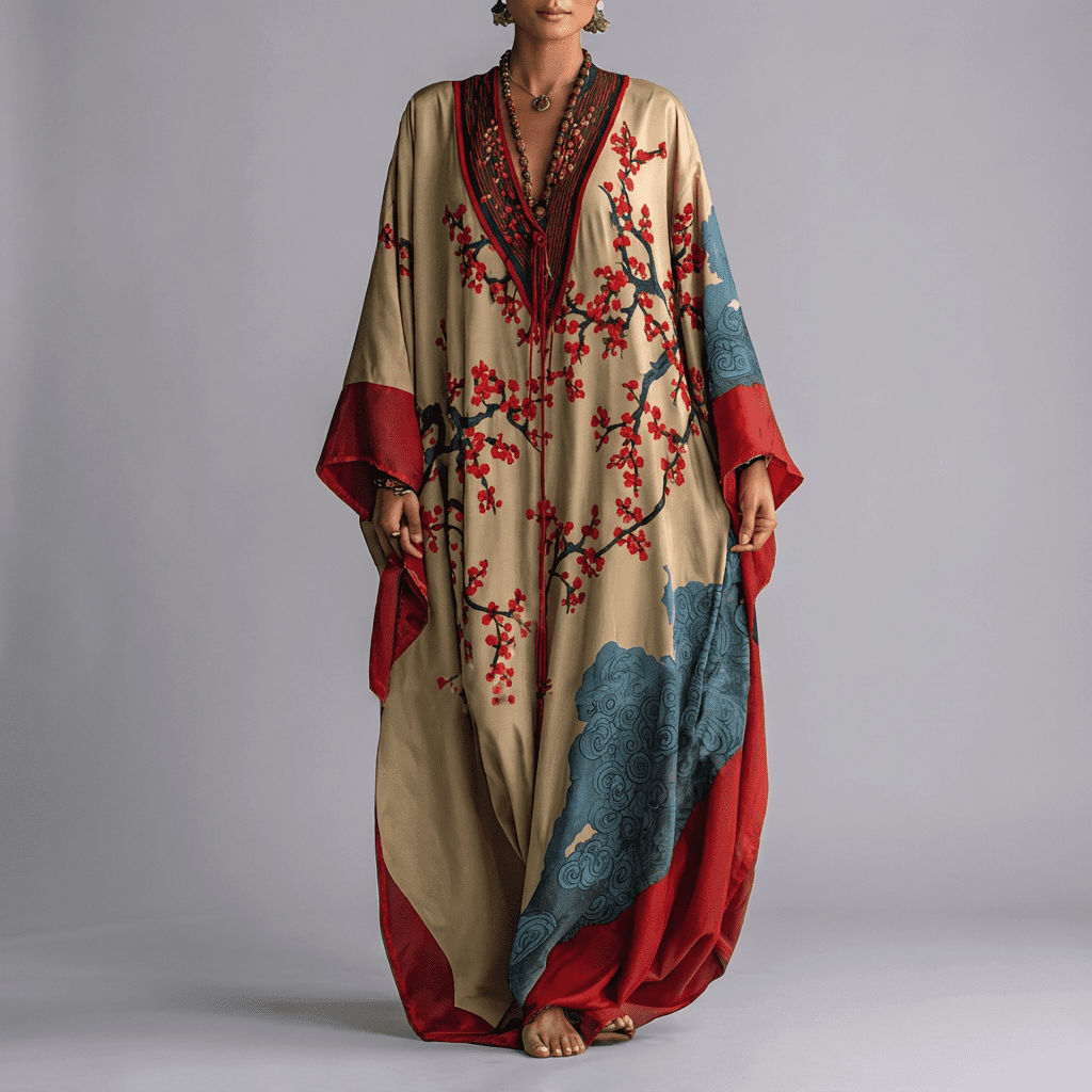 Valerie | Blossom Batwing Maxi Dress