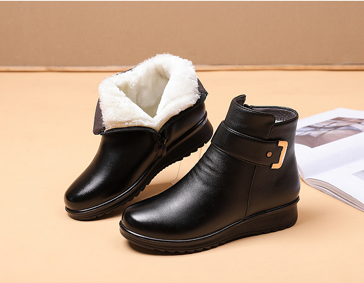 Women's Kaija buckle-detail lined wedge ankle boots - view 1
