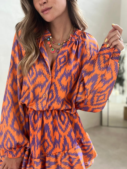 Eleanor | Flowy Ruffle Mini Dress