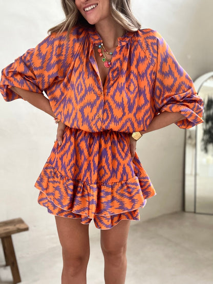 Eleanor | Flowy Ruffle Mini Dress