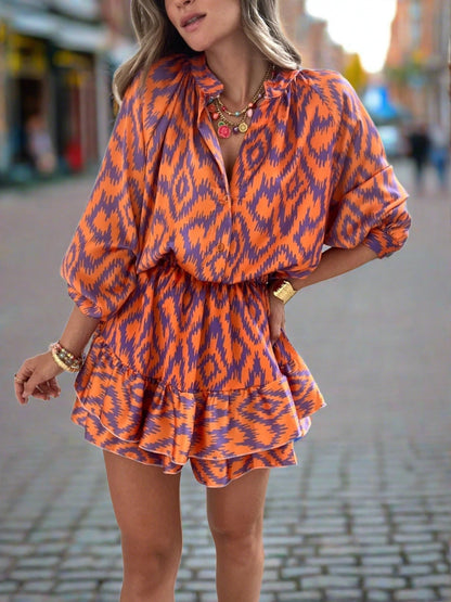 Eleanor | Flowy Ruffle Mini Dress