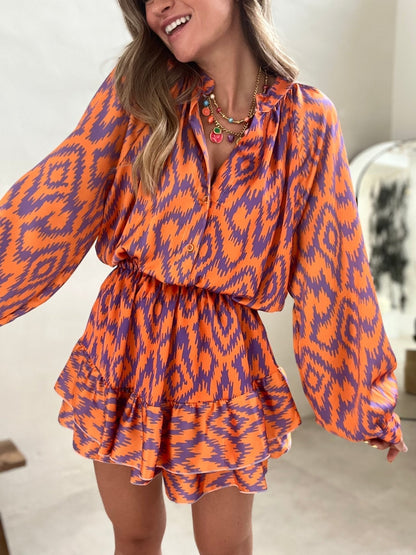 Eleanor | Flowy Ruffle Mini Dress