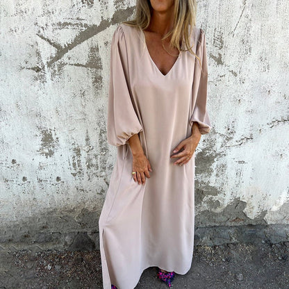 Mireille | Flowing Boho Maxi Dress with Pockets
