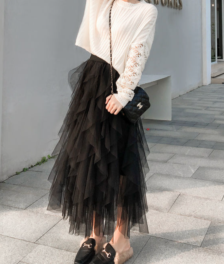 Ravenna | Tiered Ruffle Maxi Skirt